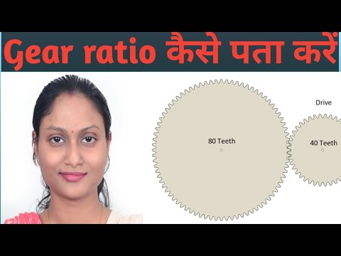 How to calculate gear ratio || Gear train || What is gear ratio and gear train