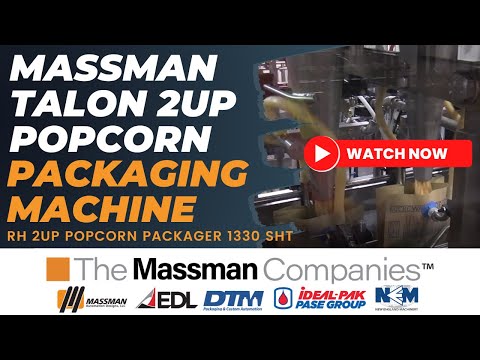Massman Automation - Talon 2up Microwave Popcorn Packaging Machine