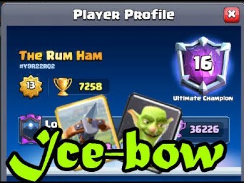 ICE-BOW  DECK👈The Ultimate Defense! Top 10 Ladder - Clash Royale