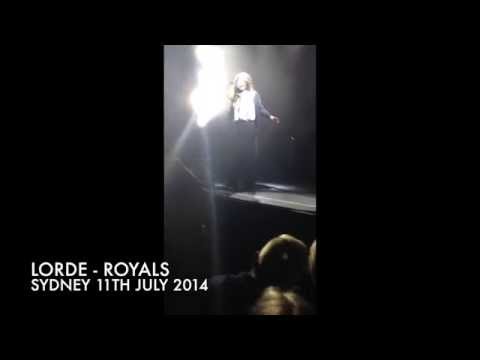 Lorde - Royals Sydney LIVE