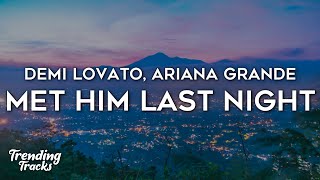 Demi Lovato - Met Him Last Night (Clean - Lyrics) 