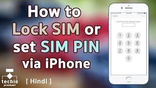 How to Lock SIM or set SIM PIN via iPhone. HINDI