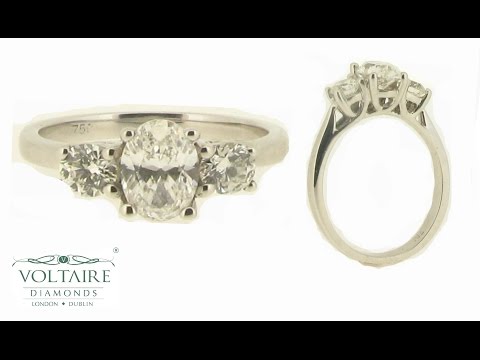 ER 1189 -  Oval Diamond with Round Brilliant Sides