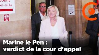🔴 DIRECT - Marine le Pen : verdict de la cour d'appel - Procès des assistants parlementaires du RN