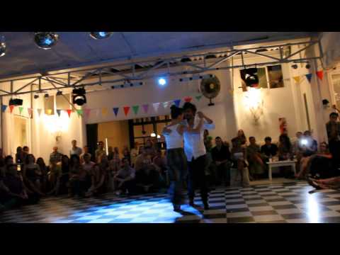  Serkan Gokcesu  and  Cecilia Garcia  are  dancing  to  a  nontraditional song