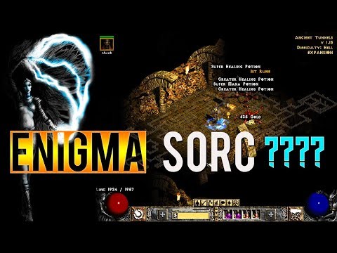 Diablo 2 - Enigma Ancient Tunnels Sorc Build