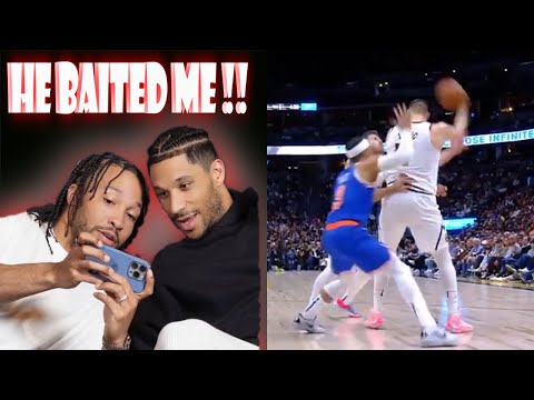 Nikola Jokic's BEHIND the BACK pass made Brunson and Hart arguing about their defense..