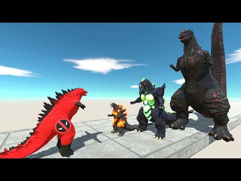 Monster War - Deadpool Godzilla 2014 VS Team Burning Godzilla - Super Godzilla x Shin Godzilla -ARBS