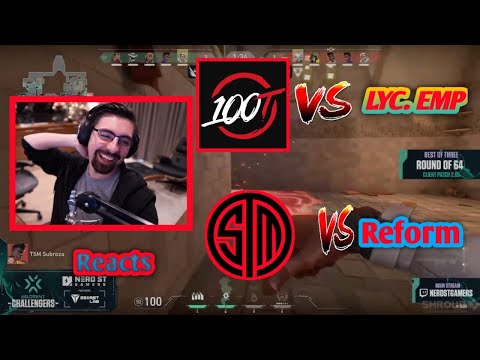 shroud reacts to vct qualifiers  100T Vs LYC.EMP  && TSM Vs REFORM FULL MATCHES