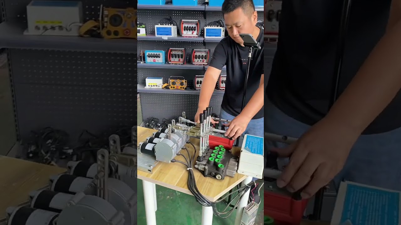 Industrial Radio #Hydraulic #Joystick #Proportions #Truck #Crane #Wireless #Remote #Control