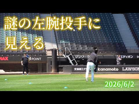 【4K】謎の左腕投手に見える山崎福也投手（2026年6月2日 火）