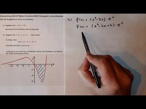 GK Mathe Abi NRW Nachklausur 2020 Teil A Analysis