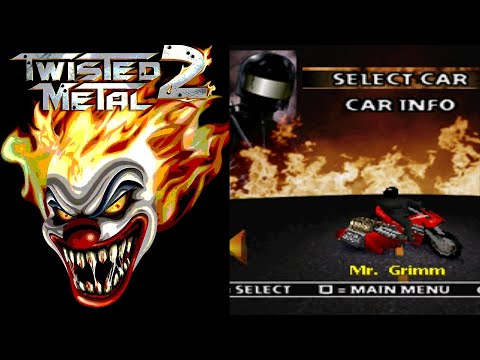 Twisted Metal 2: World Tour - PS1 - Mr. Grimm Playthrough