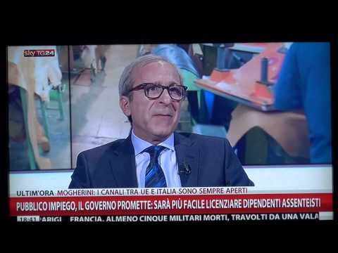 SKY tg24 18.01.2016 - LICENZIABILITà IN 48H PUBBLICO IMPIEGO - MASSIMO BATTAGLIA CONFSAL-UNSA