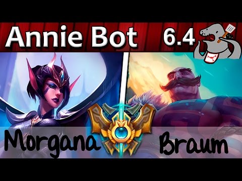 Annie Bot - Morgana/Jinx vs Braum/Miss Fortune - Support - Challenger S6 | 32