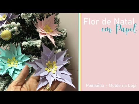 Como Fazer Flor de Natal em papel