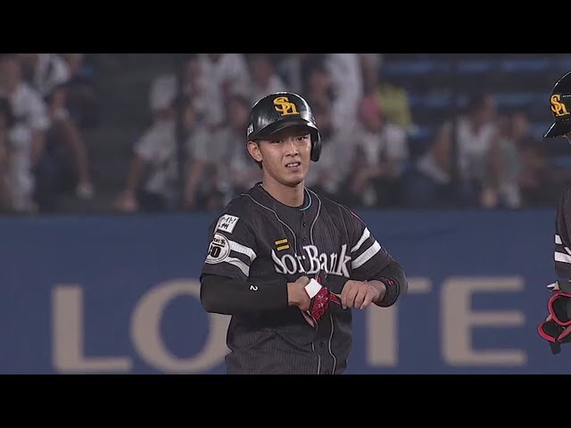【8回表】ここから本領発揮!! ホークス・今宮が勝ち越しのタイムリー!! 2018/9/6 M-H