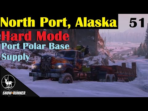 Port Polar Base Supply ⚠️ SnowRunner Hard Mode ⚠️ Alaska Contracts
