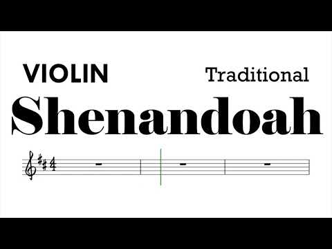 Shenandoah Violin Sheet Music Backing Track Play Along Partitura