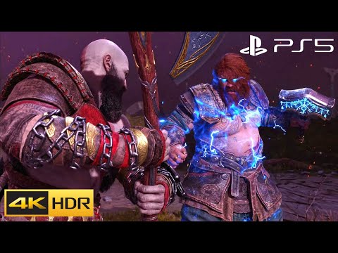 Kratos Vs Thor Final Boss Fight (Thor Death Scene) God of War Ragnarok PS5 4K 60FPS HDR