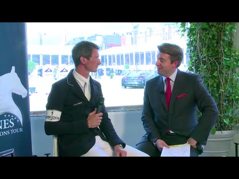 In the studio with Daniel Deusser at the Longines Global Champions Tour of Antwerp
