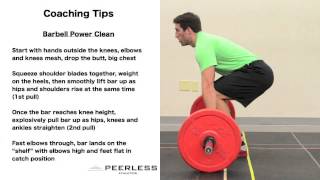 116. Barbell Power Clean