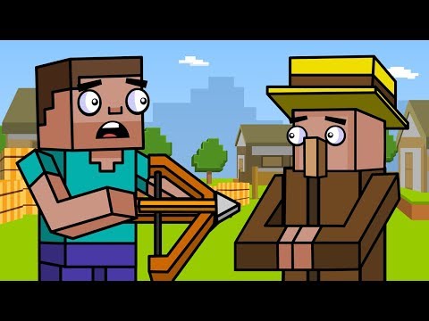 Villagers & Iron Golem | Block Squad (Minecraft Animation)