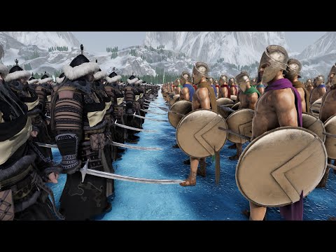 10,000 Spartans Vs 20,000 Mongolian Soliders - Ultimate Epic Battle Simulator 2