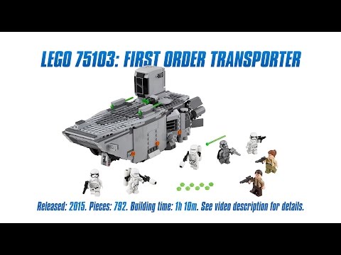 Vidéo LEGO Star Wars 75103 : Le transporteur du Premier Ordre