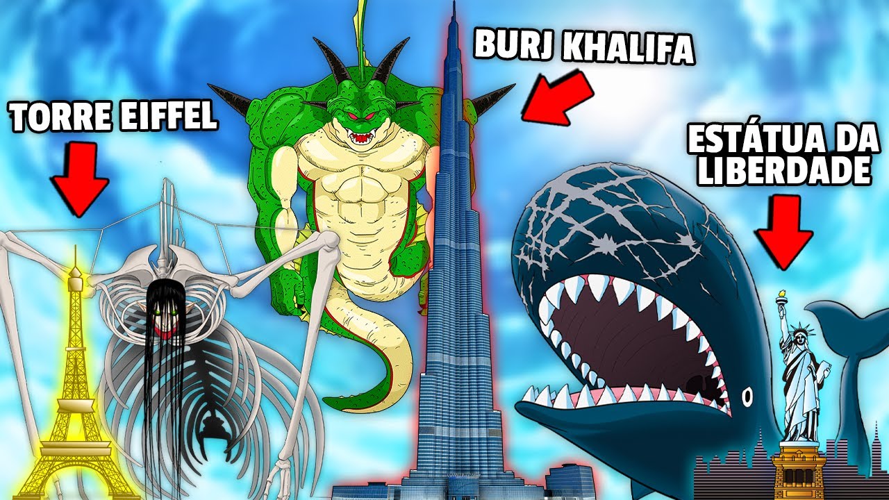 ANIME GIANTS Compared to REAL WORLD THINGS!