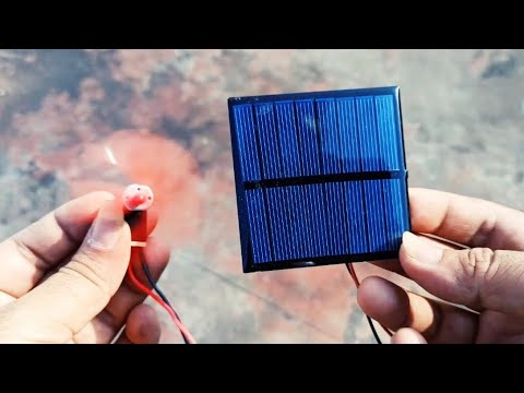 Mini solar panel unboxing and testing with LEDs and DC Motor | 6V ,100 mA Solar Panel AMAZON