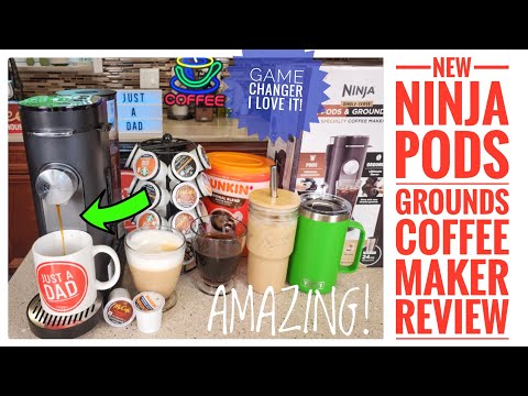 NEW! Ninja Pods & Grounds Specialty Single Serve K-Cup Coffee Maker Review   I LOVE IT!!!!