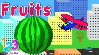 Download lagu Belajar Bahasa Inggris Mengenal Berbagai Macam Buah | 123 English For Kids | Kartun Anak Channel mp3