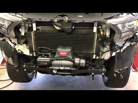 Ford Ranger Warn Winch Mounting Installation - Part 1 of 2 - (Ranger Wildtrak 3.2 - UK)