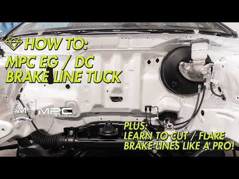 HOW TO: EG / DC BRAKE LINE TUCK KIT INSTALL - MPC "ENGINE BAY TUCK" STYLE KIT W/OEM MASTER CYLINDER