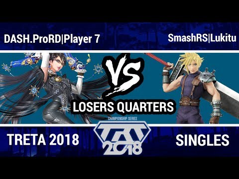TRT Championship 2018 - DASH|Player 7 (Bayo) VS SmashRS|Lukitu (Cloud) - Wii U Singles Top 8 LQ