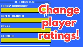 How To Change Player Ratings In Retro Bowl