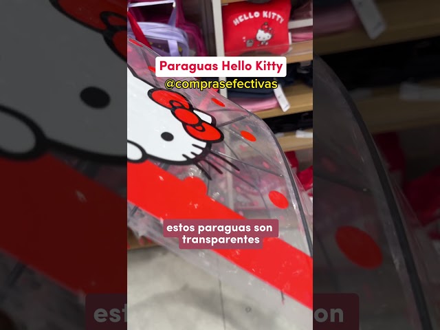 Vídeo relacionado con Kids Licensing - Paraguas Transparente 46cm, Tipo Campana de 46cm Hello Kitty & Friends
