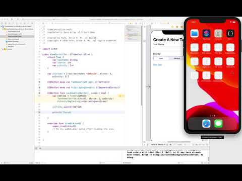 IMS 351: UserDefaults Array of Structs Demo
