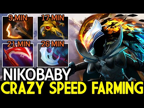 NIKOBABY [Phantom Assassin] Crazy Speed Farming 9 Min Battle Fury Dota 2