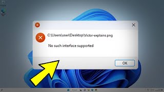 Fix "No such interface supported" When Opening png & jpg in windows 11 / 10 | FIX CANT OPEN PHOTOS