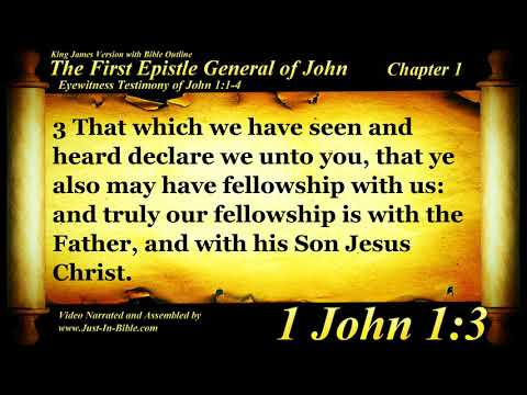 1 John Chapter 1 - Bible Book #62 - The Holy Bible KJV Read Along Audio/Video/Text