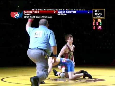Cadet Greco-Roman Finals 105 pounds - Jacob Schmitt vs. Austin Hood