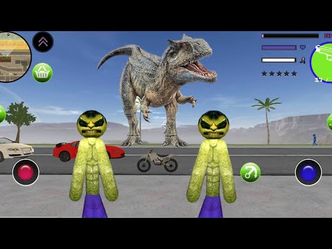 Green Monster Stickman Rope Hero Gangster Crime Android Gameplay HD