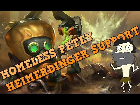 Heimerdinger Support OP! Full Commentary Support Gameplay Guide by Homeless Petey