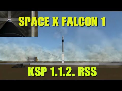 Space X Falcon 1 in KSP 1.2.2. RSS