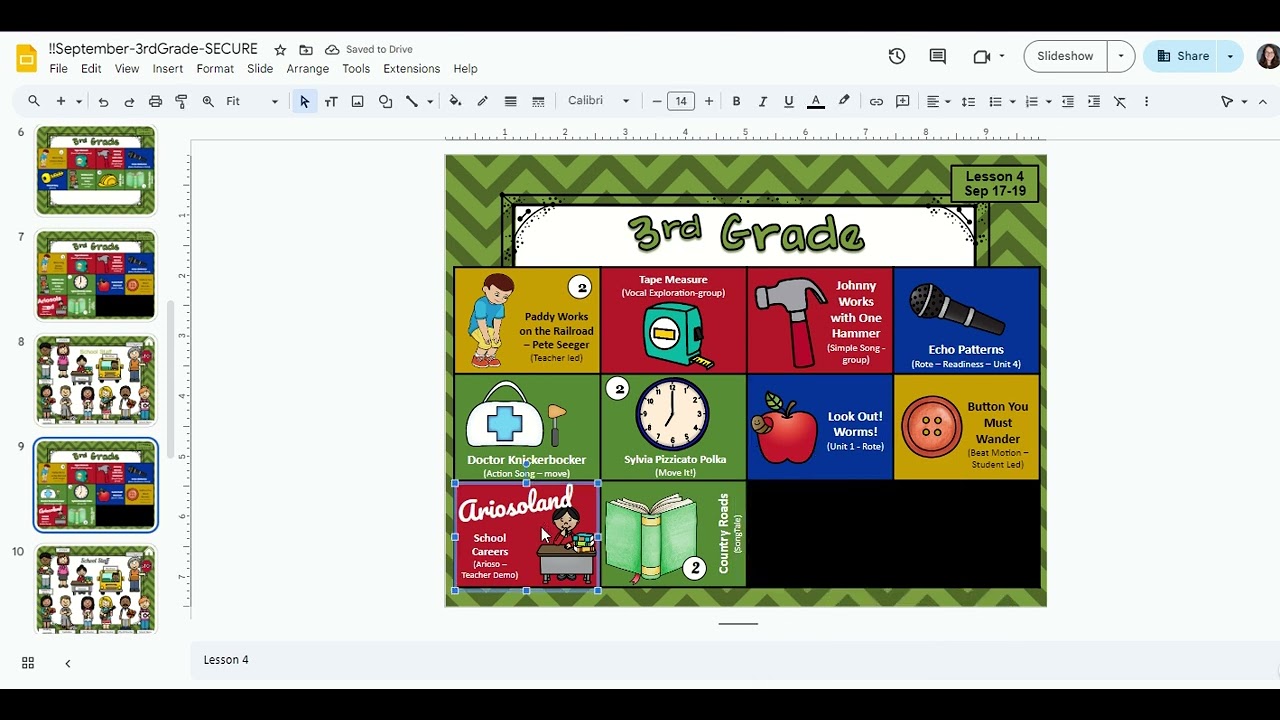 Tutorial - Create a Teaching Template using Google Slides