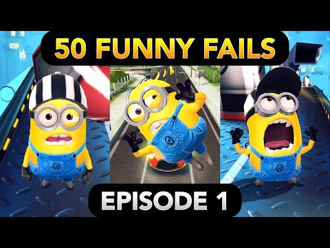 Minion Rush 50 FUNNY FAILS (Episode 1) | Gru's Lab, Residential Area
