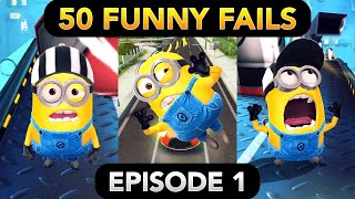 Minion Rush 50 FUNNY FAILS (Episode 1)  Grus Lab R