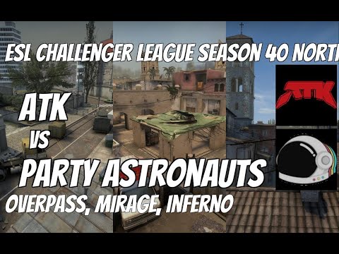 ATK vs Party Astronauts Highlights / Lower Bracket  at ESL Challenger League Season 40 North America